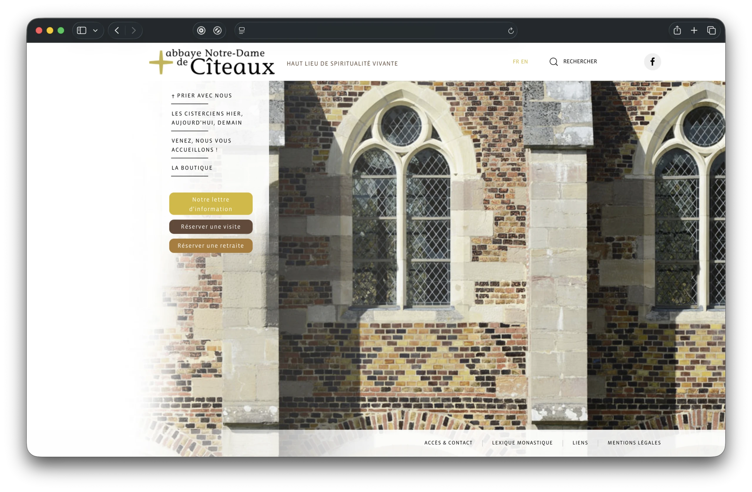 Ancien site web de Abbaye Notre-Dame de Cîteaux
